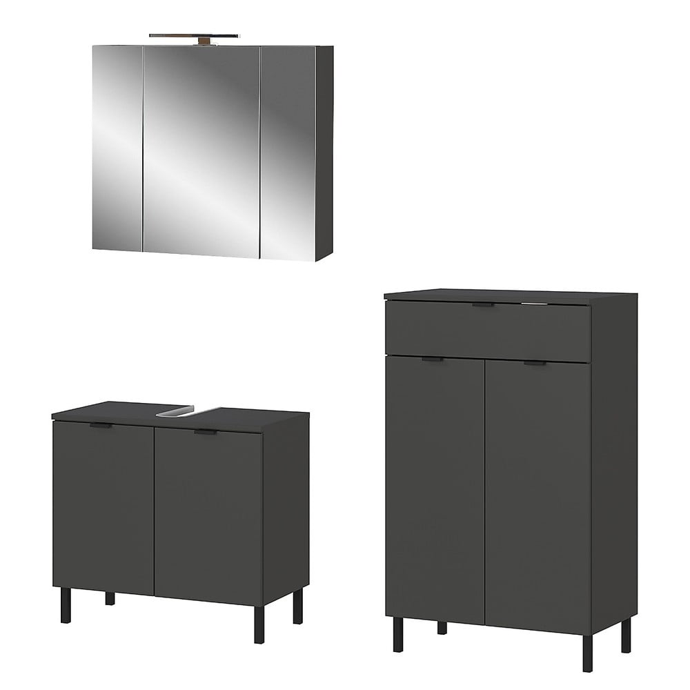 Set mobili da bagno antracite Arcena - Germania | Set da bagno