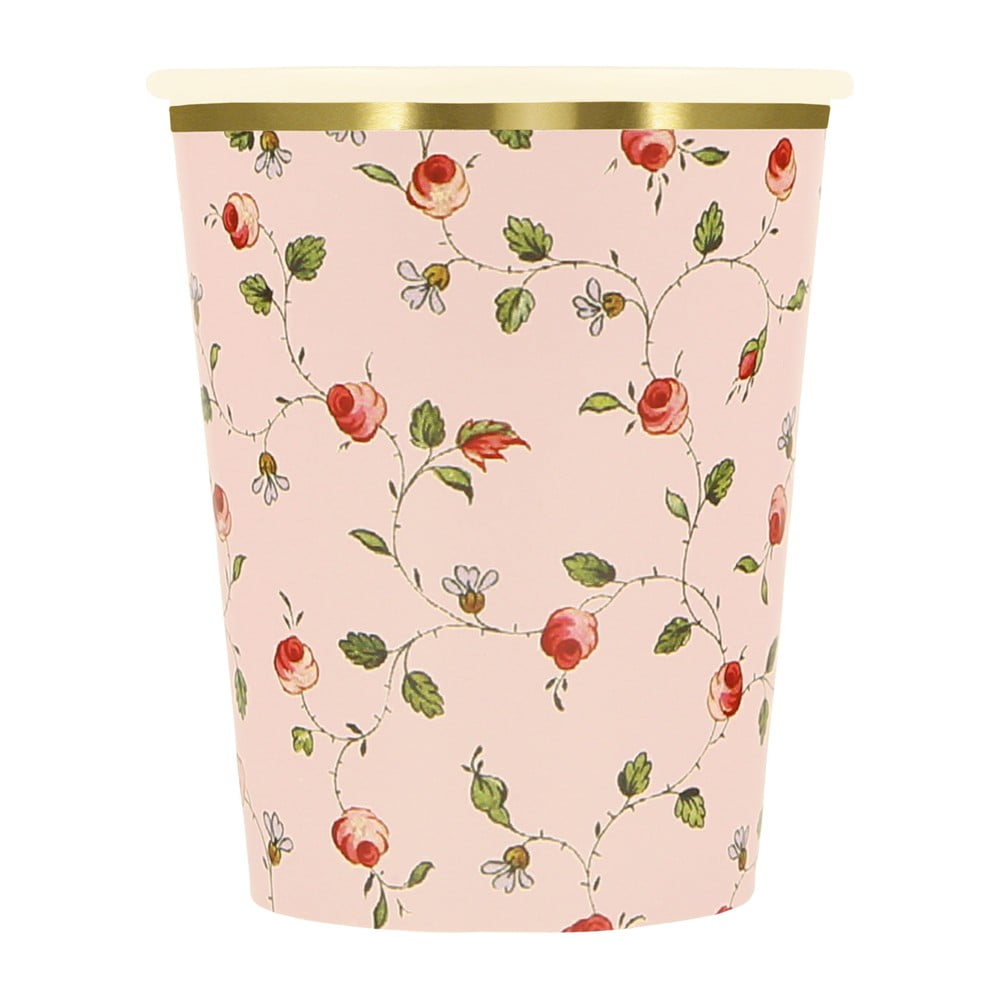 Bicchieri di carta monouso in set da 8 Ladurée Marie-Antoinette - Meri Meri | Stoviglie monouso