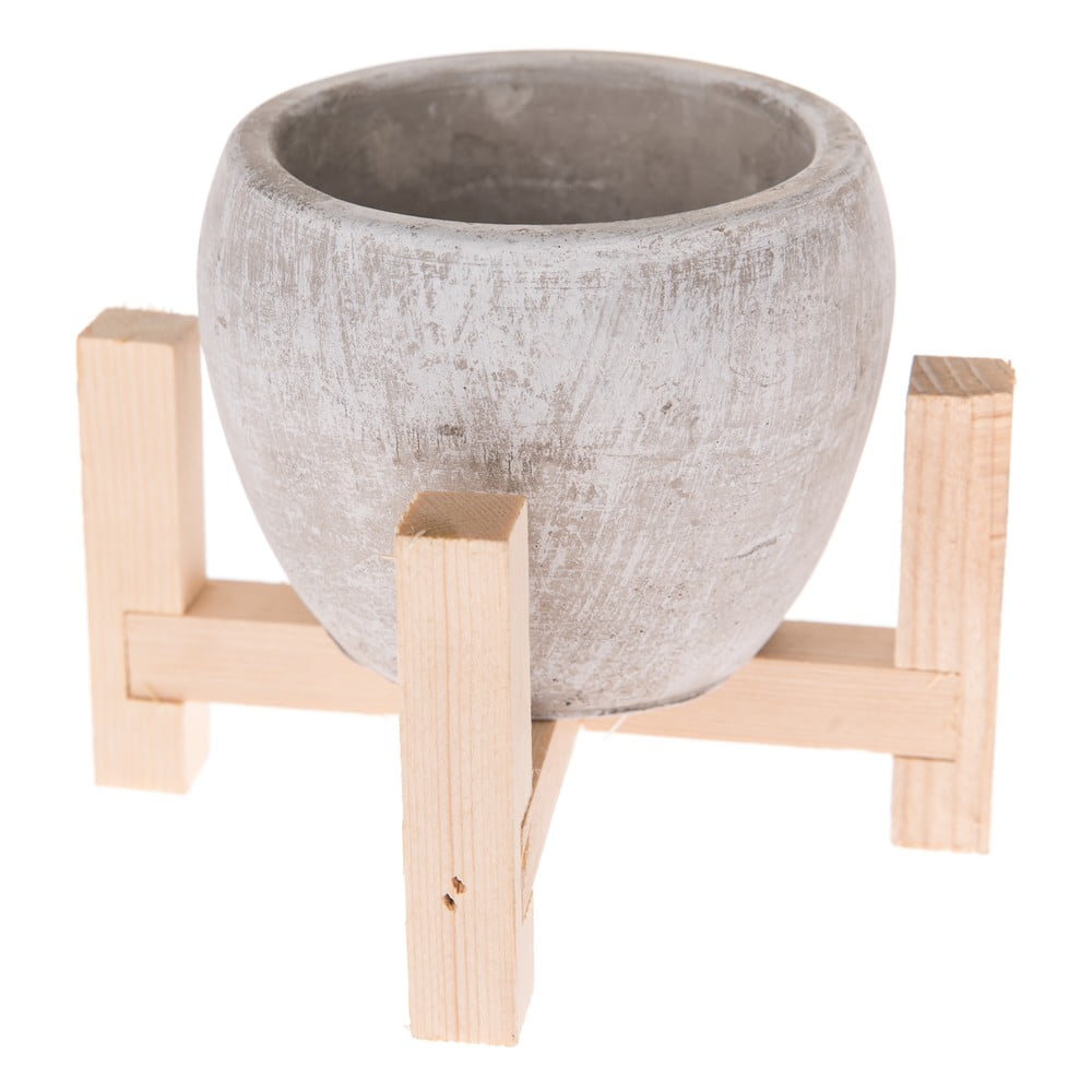Coprivaso in cemento ø 13 cm Natural - Dakls | Vasi per fiori