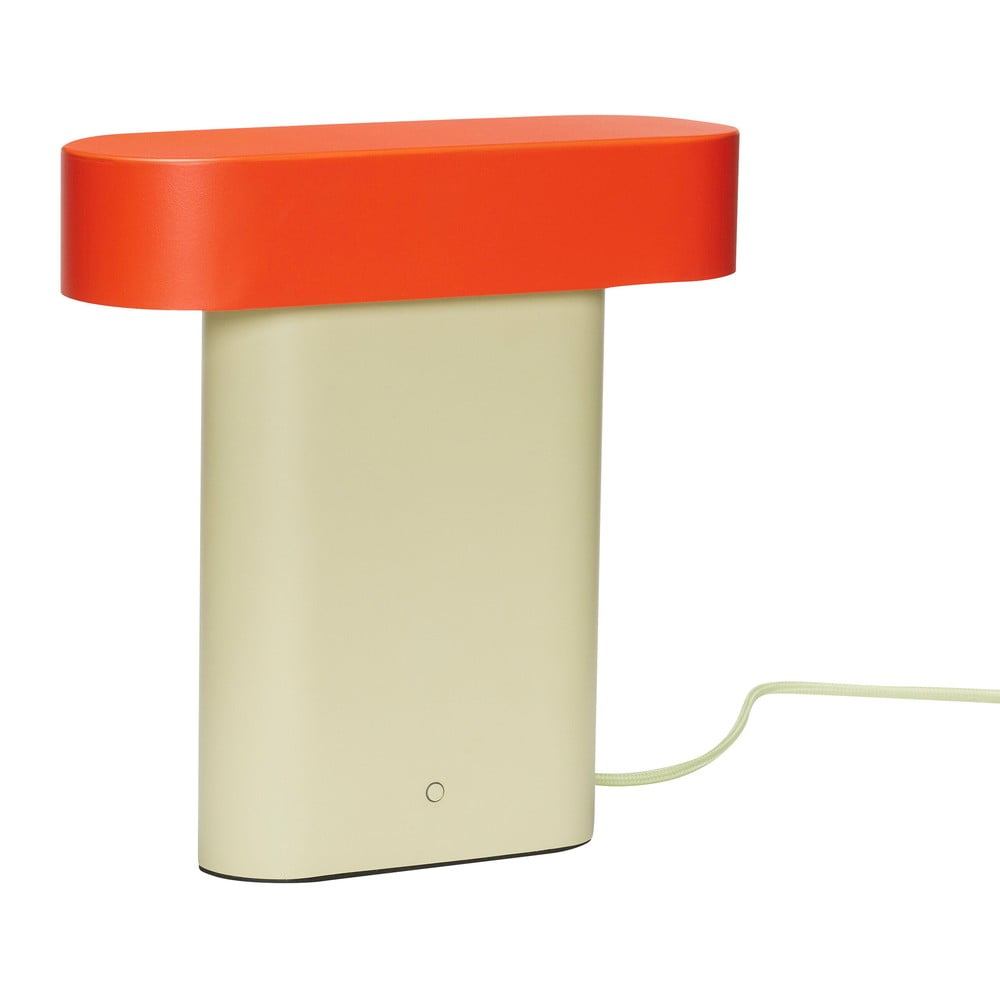 Lampada da tavolo arancio-beige (altezza 25 cm) Sleek - Hübsch | Abat-jour e lampade da tavolo