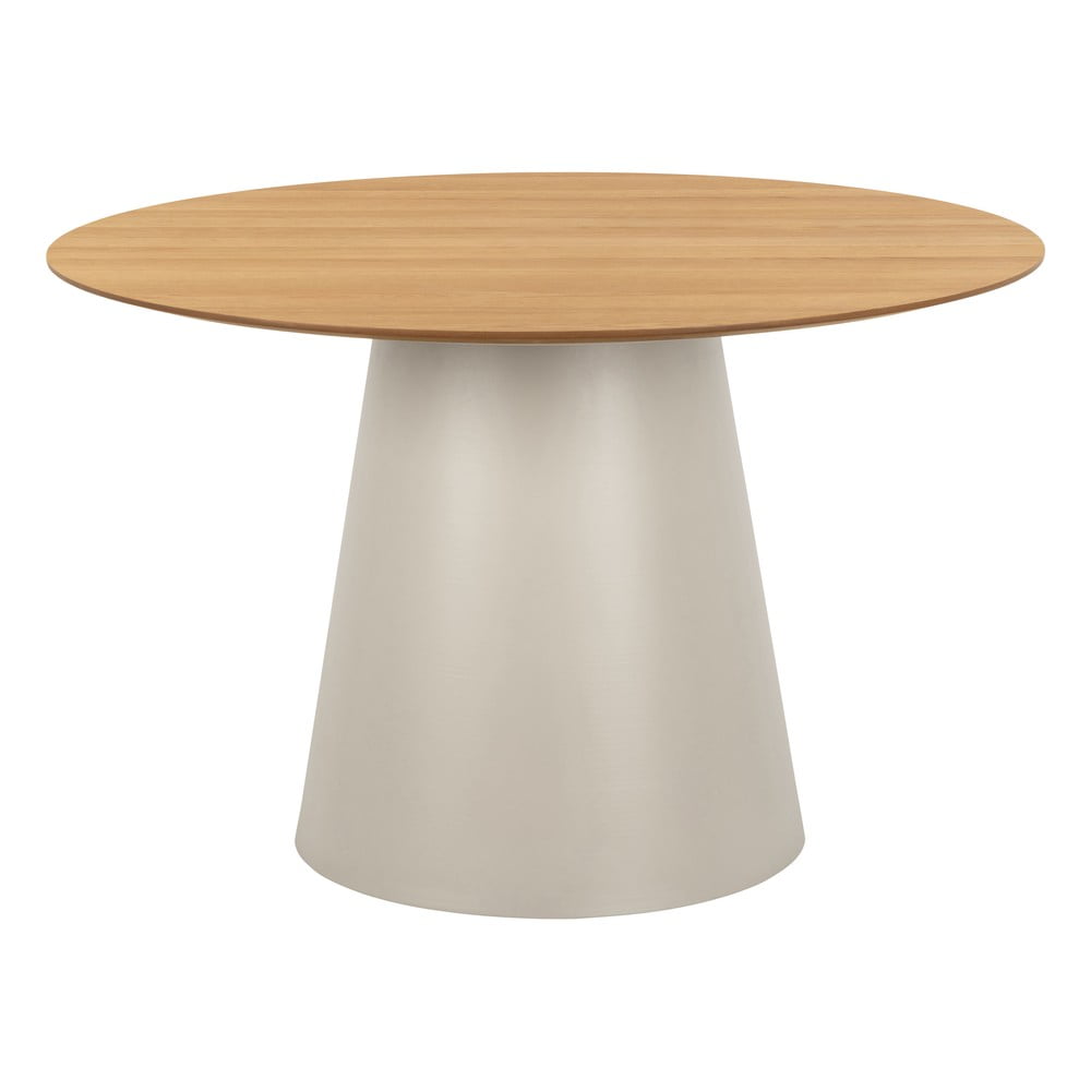 Tavolo da pranzo rotondo con piano effetto rovere ø 120 cm Soli - Actona | Tavoli da pranzo