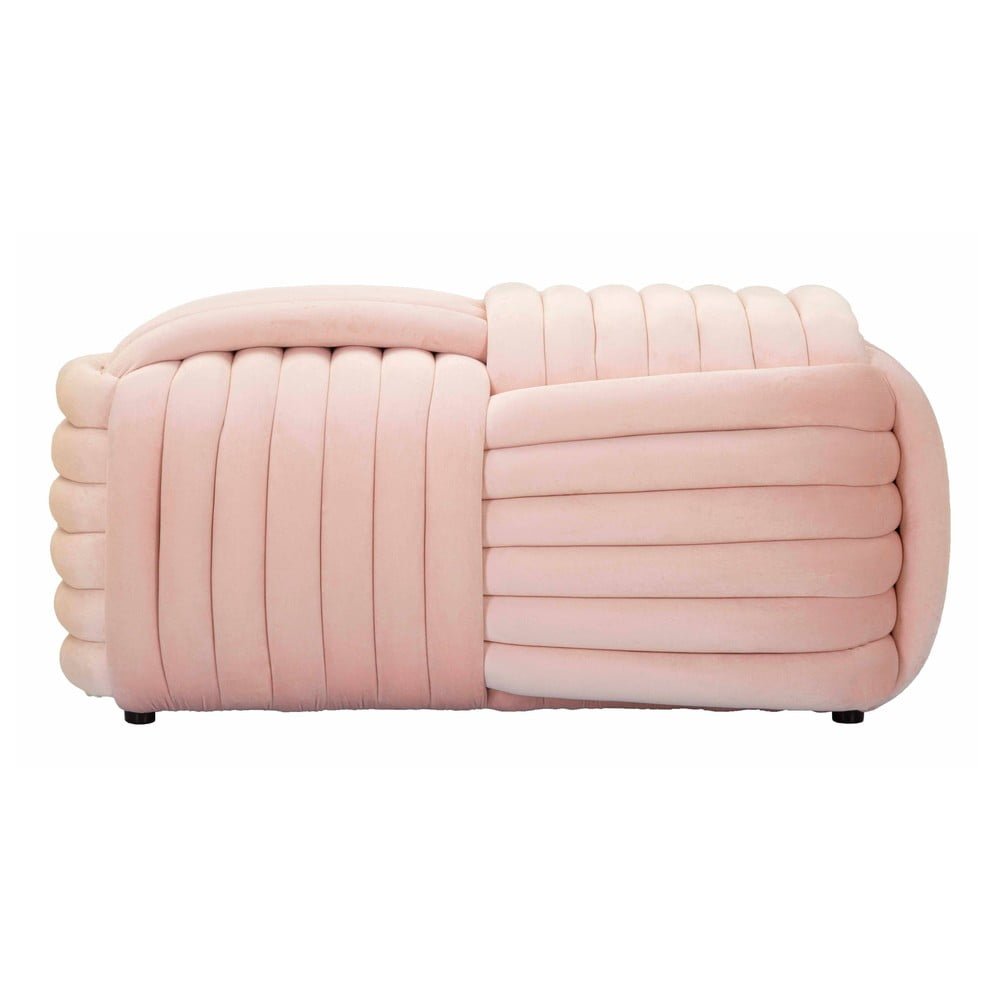 Panchina in velluto rosa chiaro Softy - Mauro Ferretti | Panche
