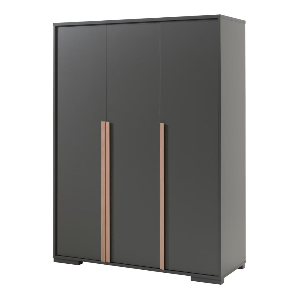 Armadio per bambini grigio scuro 146x195 cm London - Vipack | Armadi per bambini
