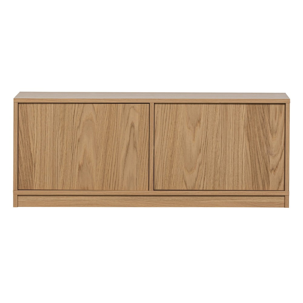 Tavolo TV modulare in rovere naturale 110x44 cm Modulair - vtwonen | Sistemi di scaffalatura componibili