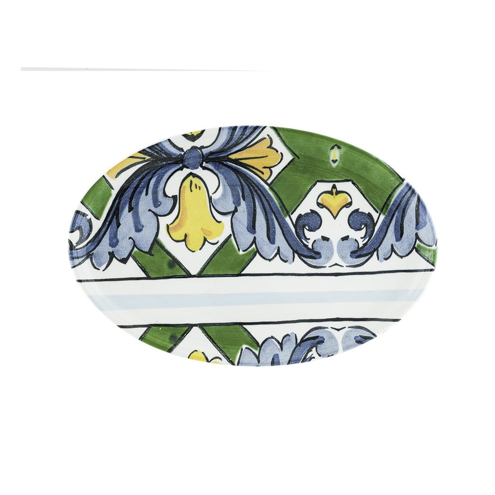 Piatto da portata in ceramica , 40 x 25 cm Taormina - Villa Altachiara | Piatti