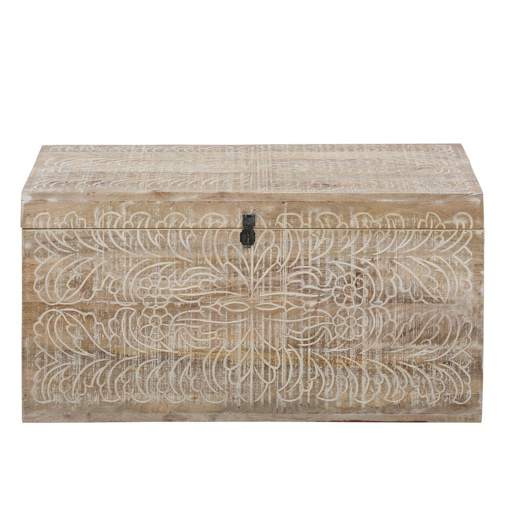 Cassapanca in legno di mango colore naturale 45x50 cm Malati - Støraa | Cassapanche