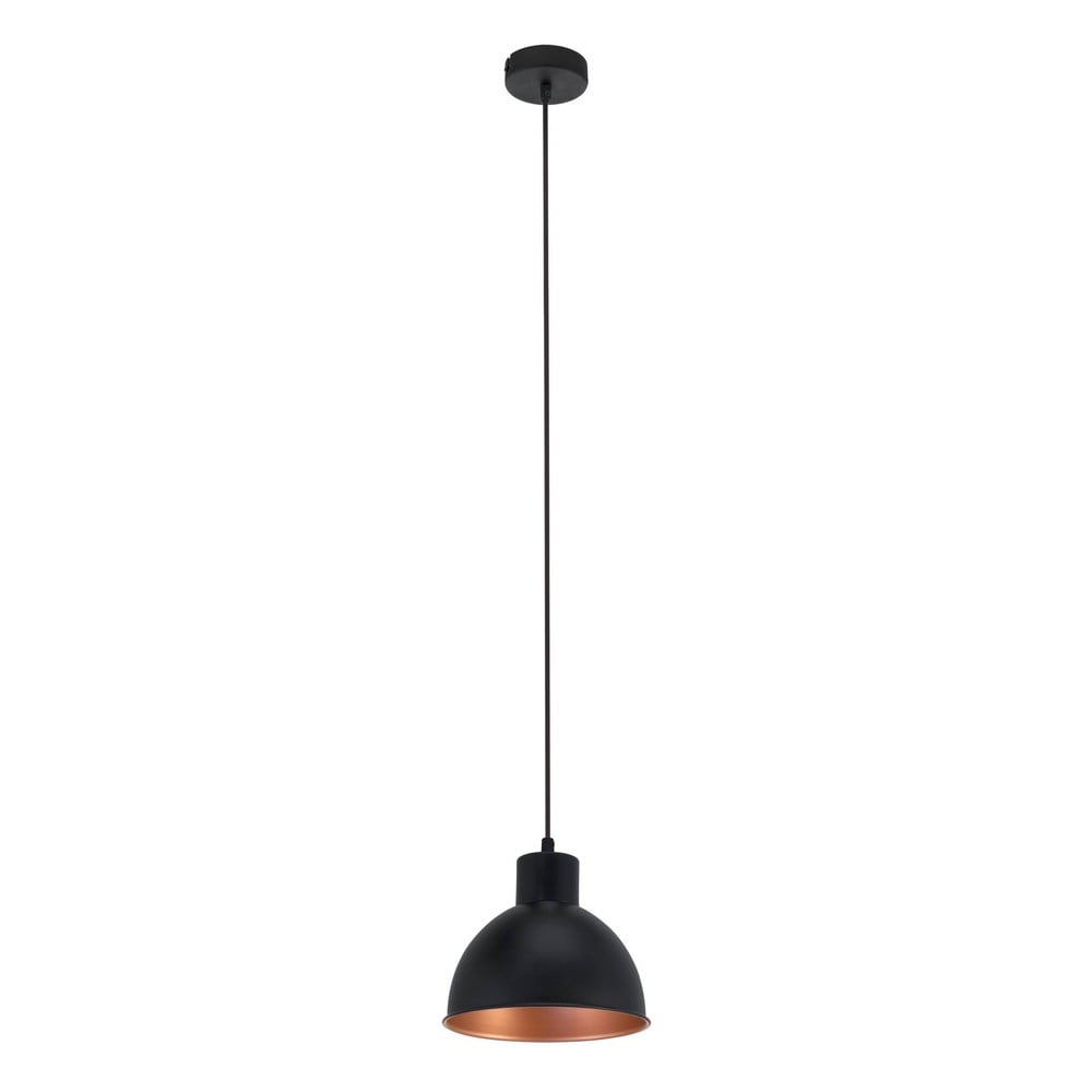 Lampadario nero/color bronzo con paralume in metallo ø 21 cm TRURO 1 – EGLO | Lampadari