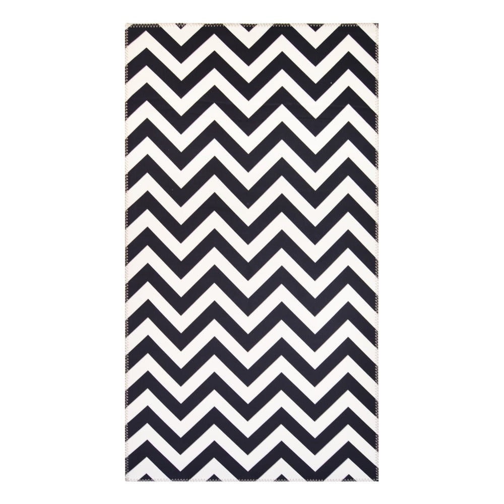 Tappeto bianco e nero Ryan, 80 x 150 cm Geo - Vitaus | Tappeti