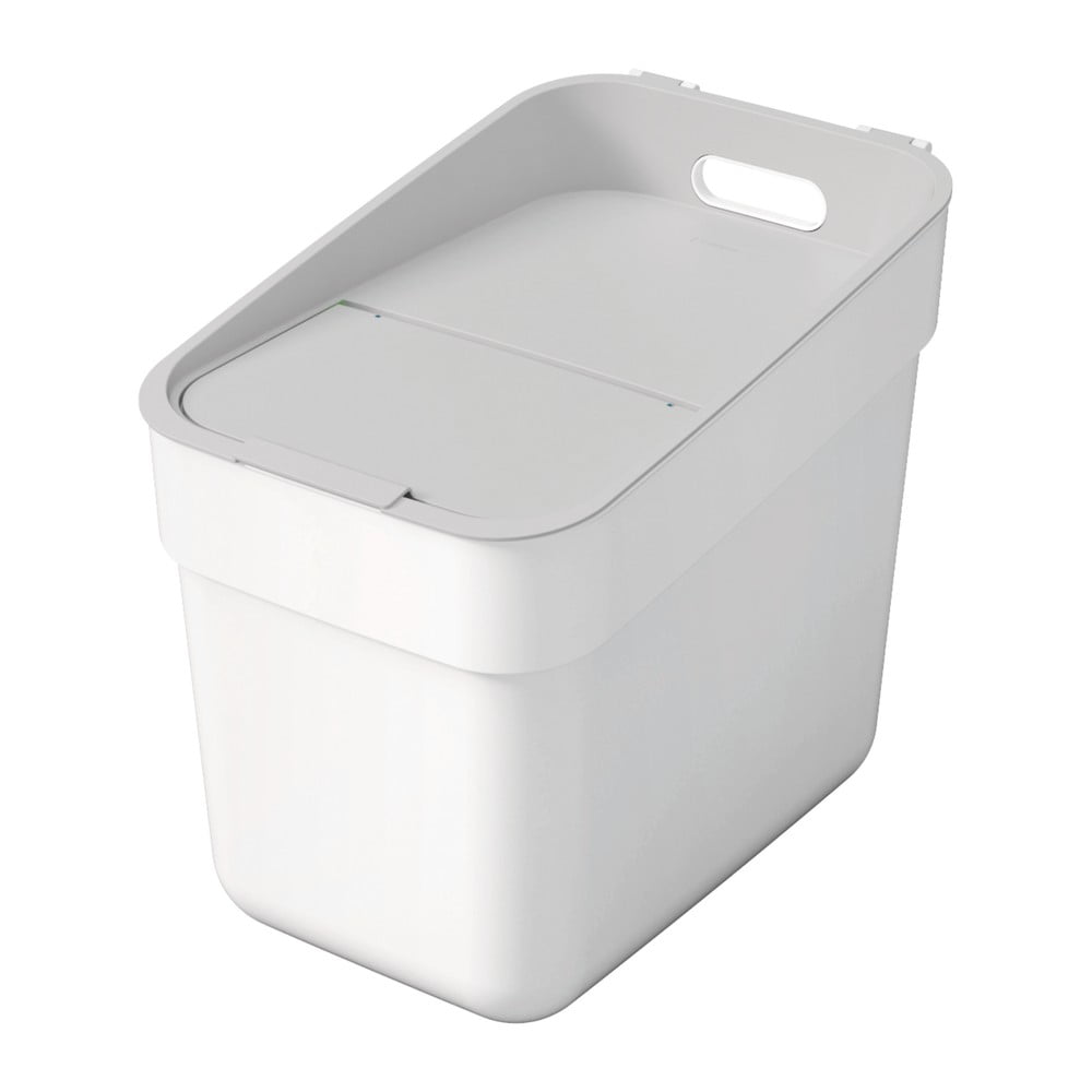 Bidone bianco in plastica riciclata 20 l Ready To Collect - Curver | Cestini per la spazzatura