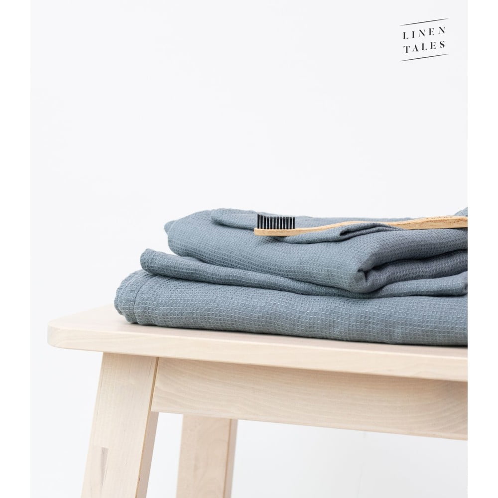 Asciugamano di lino blu 125x75 cm Blue Fog - Linen Tales | Asciugamani