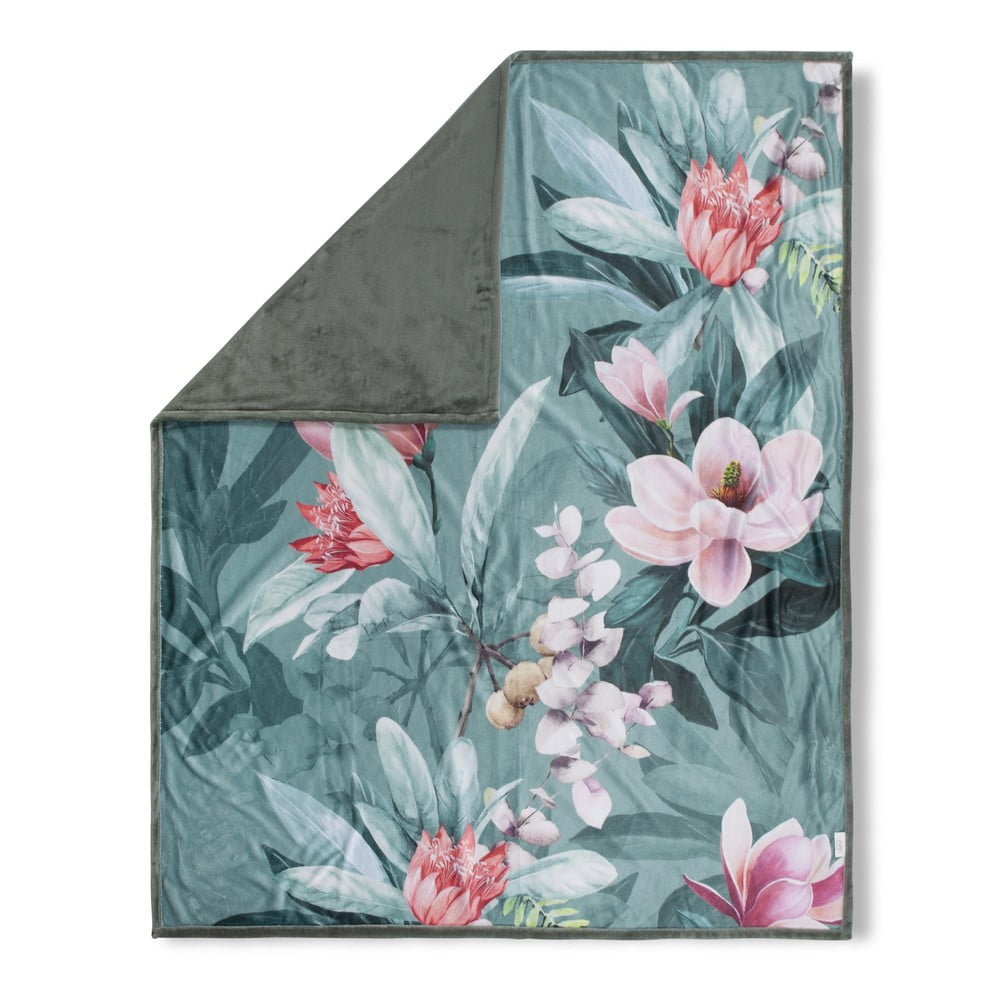 Coperta verde reversibile , 130 x 160 cm Parler - Descanso | Coperte