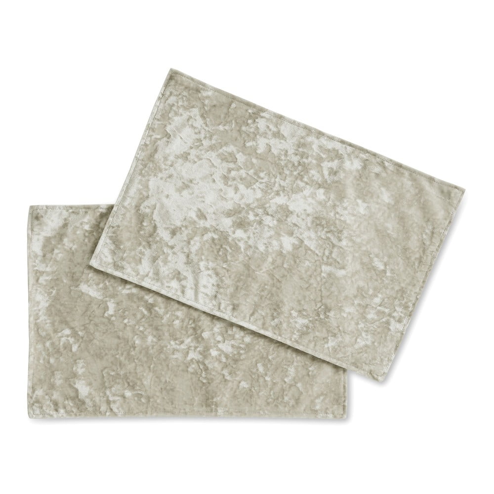 Tovaglietta di stoffa 2 pezzi 46x30 cm Crushed Velvet - Catherine Lansfield | Tovagliette
