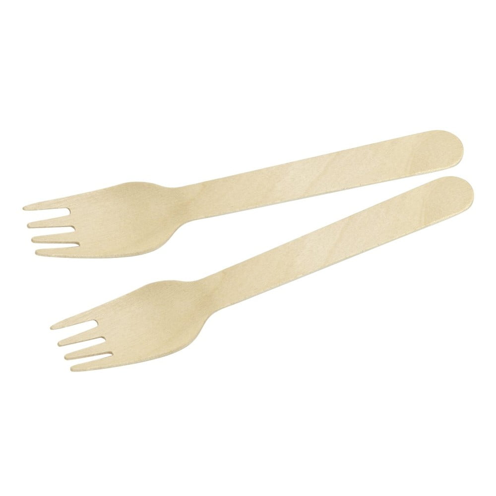 Set di 30 forchette in legno Nature - Fackelmann | Stoviglie monouso