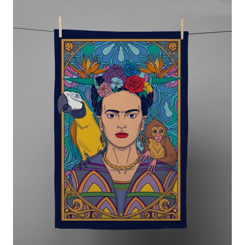 Asciugamano 43x64 cm Frida ArtDeco - Frida Kahlo | Asciugamani da cucina