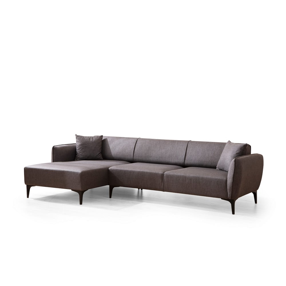 Divano angolare grigio scuro , angolo sinistro - Belissimo - Balcab Home | Divani ad angolo