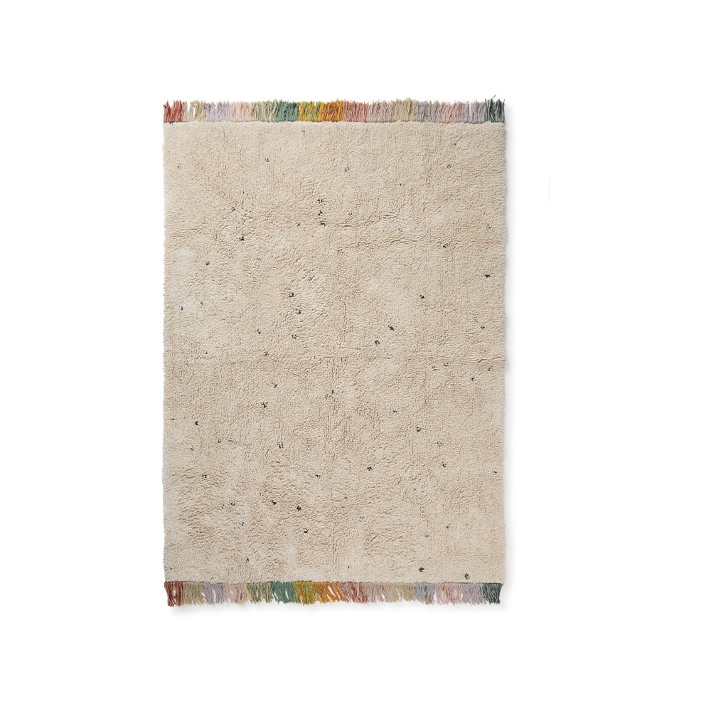 Tappeto per bambini in cotone lavabile a mano color crema 120x160 cm Stardust - Lorena Canals | Tappeti per bambini