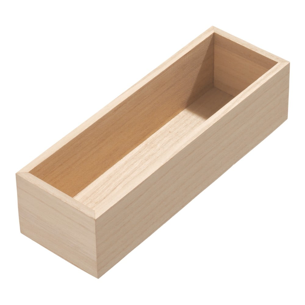 Organizer da cucina in legno di paulownia , 25,4 x 8,4 cm Eco - iDesign | Organizer per cassetti