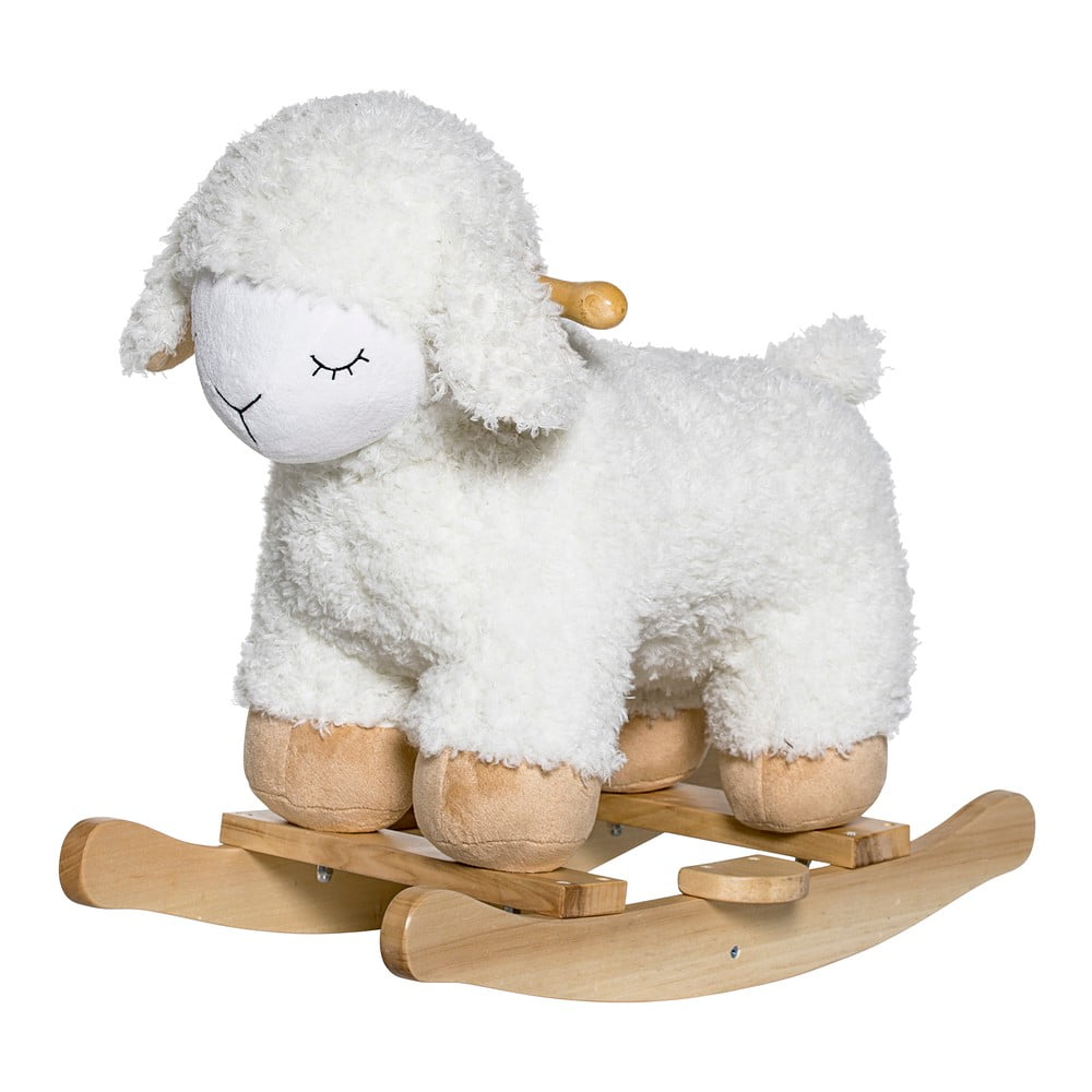 Baby pecora a dondolo in legno di faggio Giocattolo a dondolo Sheep - Bloomingville Mini | Monopattini e altalene per bambini