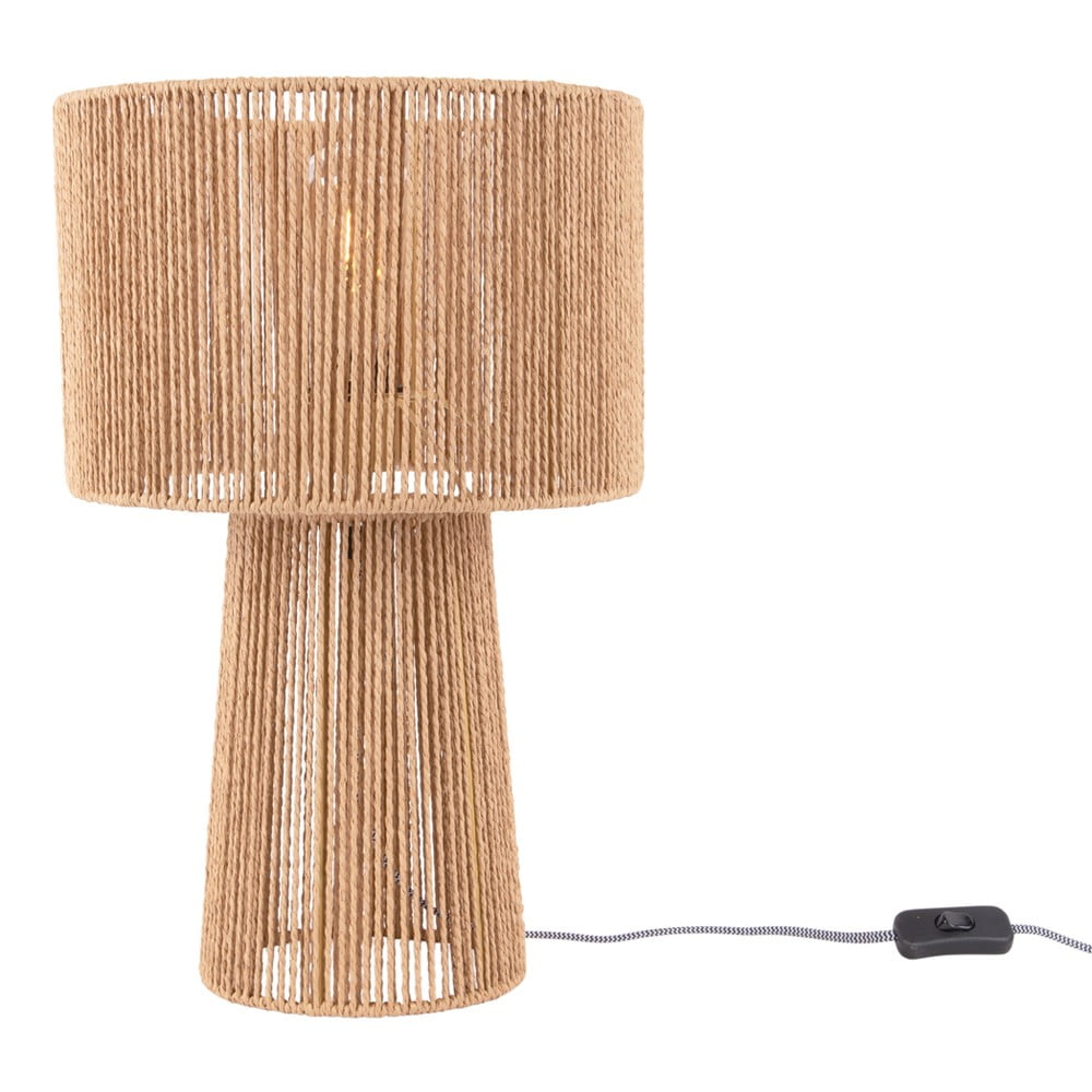 Lampada da tavolo color oro con paralume in carta (altezza 47 cm) Forma Pin - Leitmotiv | Abat-jour e lampade da tavolo