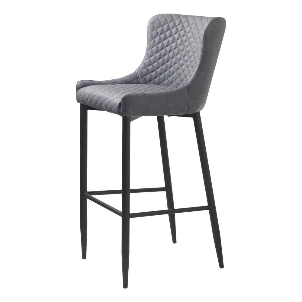 Sgabello da bar grigia imbottita (altezza seduta 77 cm) Ottowa - Unique Furniture | Sedie da bar