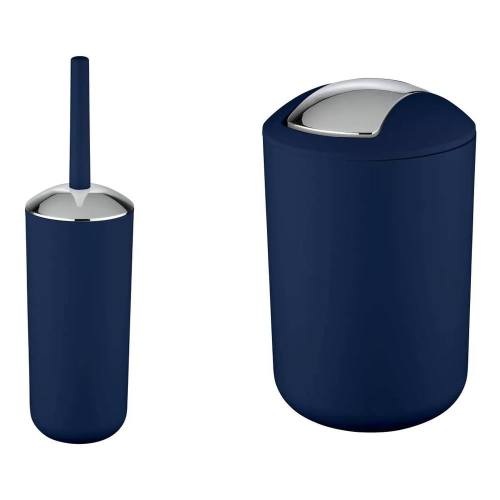 Set di accessori da bagno in plastica blu scuro Brasil - Wenko | Set accessori per il bagno