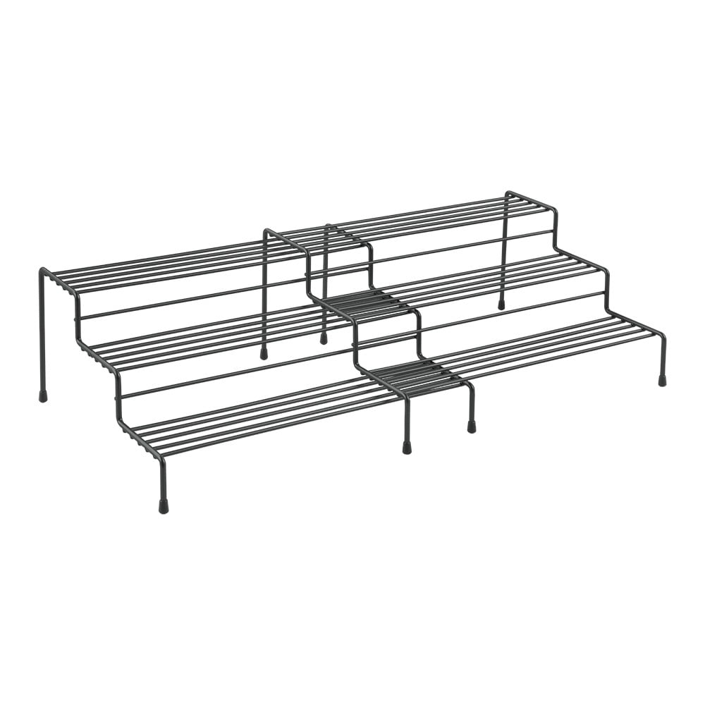 Ripiano aggiuntivo regolabile nero per cucina Lava - Metaltex | Organizer per spezie