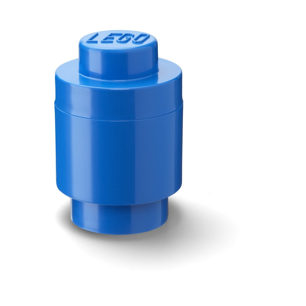 Scatola rotonda di stoccaggio blu - LEGO® | Contenitori per bambini