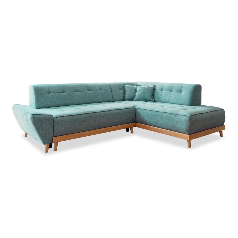 Divano letto angolare turchese (angolo destro) Dazzling Daisy - Miuform | Divani ad angolo