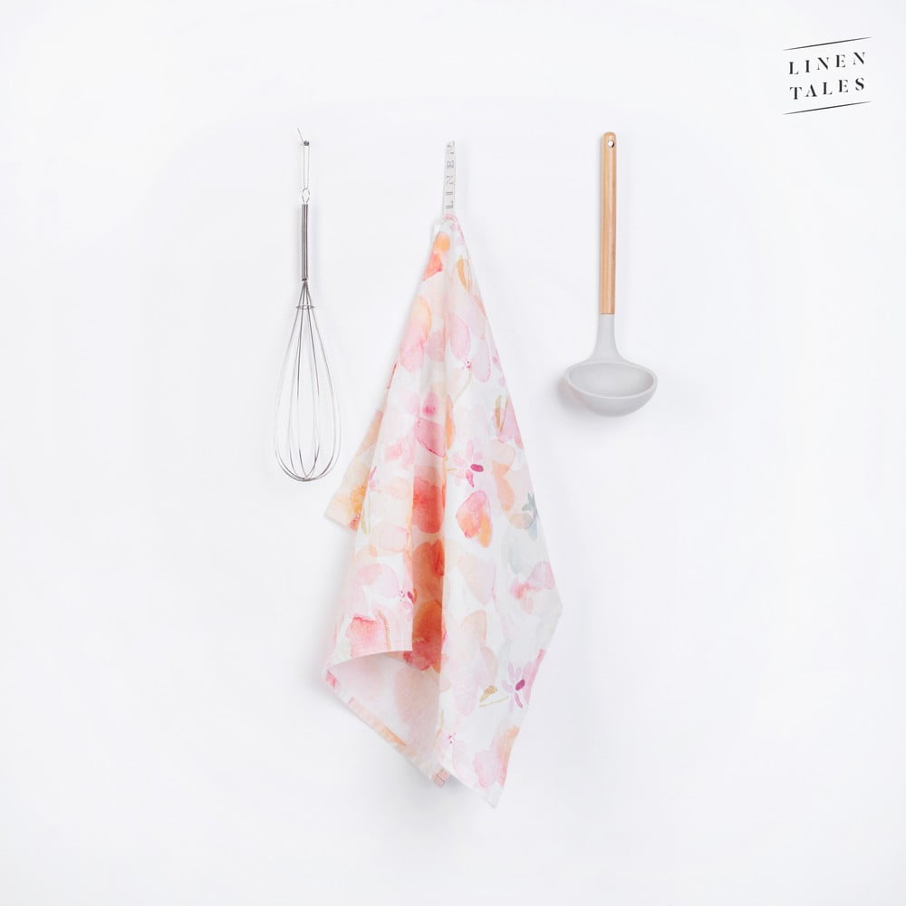 Asciugamano di lino 45x65 cm Floral - Linen Tales | Asciugamani da cucina