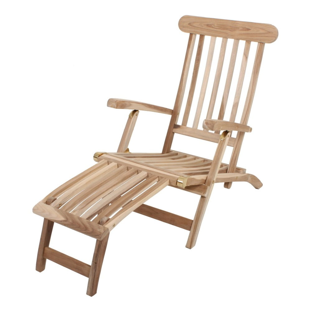 Chaise longue da giardino in legno marrone Java - Garden Pleasure | Lettini da giardino