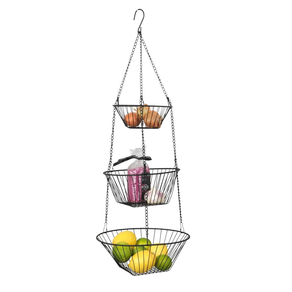 Cesto di frutta sospeso in metallo Trio - Wenko | Portafrutta