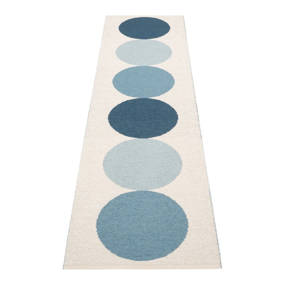 Passatoia da interno/esterno blu/color crema 70x280 cm Otto Sky – Pappelina | Tappeti per esterni