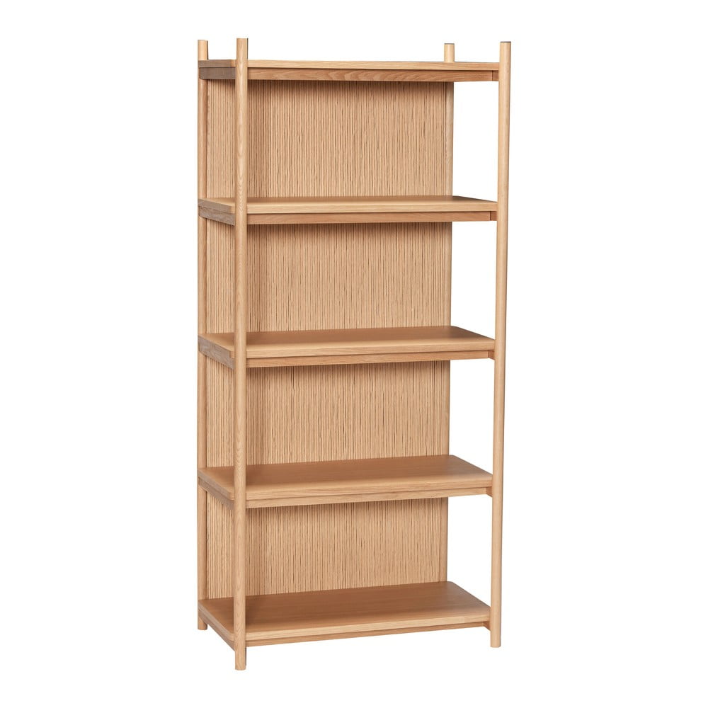 Libreria in rovere decorato in colore naturale 75x162 cm Heritage - Hübsch | Librerie