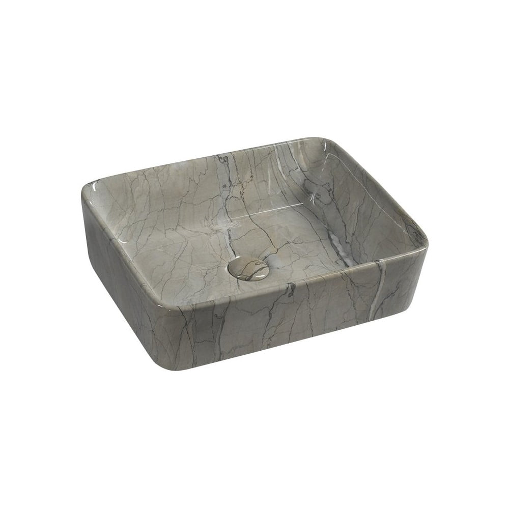 Lavabo grigio in ceramica 47,5x37,5 cm Dalma – Sapho | Lavabi