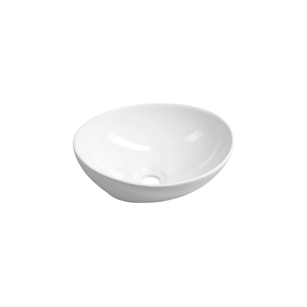 Lavabo bianco in ceramica 42x34 cm Aqualine  – Sapho | Lavabi