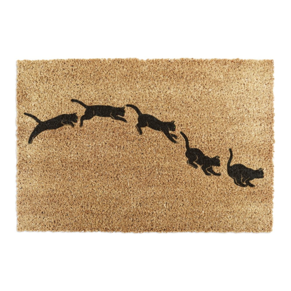 Zerbino in fibre di cocco 40x60 cm Jumping Cats – Artsy Doormats | Zerbini