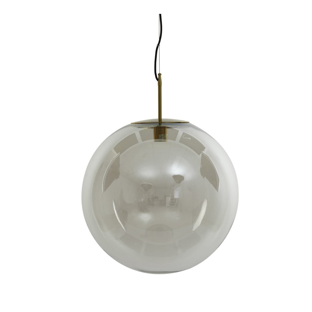 Lampadario in bronzo con paralume in vetro ø 48 cm Medina - Light & Living | Lampadari