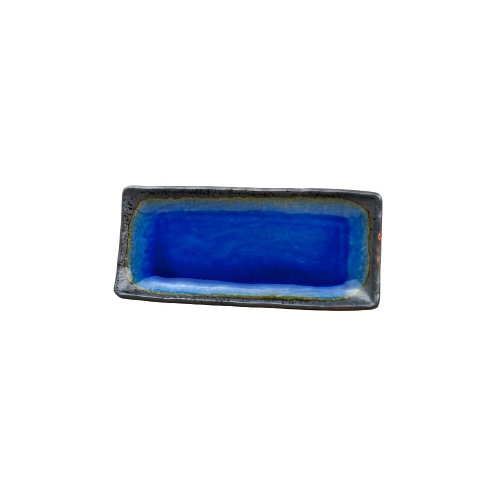 Piatto da portata in ceramica blu, 29 x 12 cm Cobalt - MIJ | Piatti