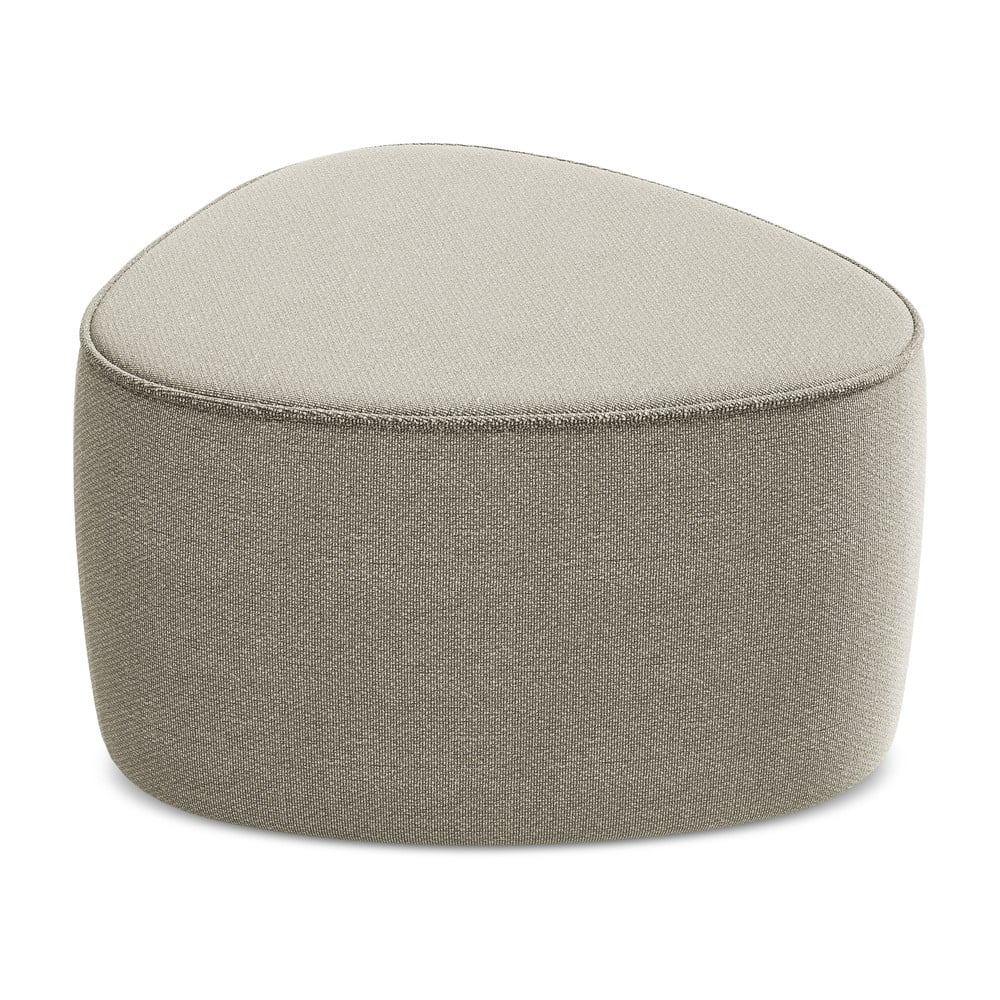 Poggiapiedi beige Keo – Makamii | Sgabelli e pouf