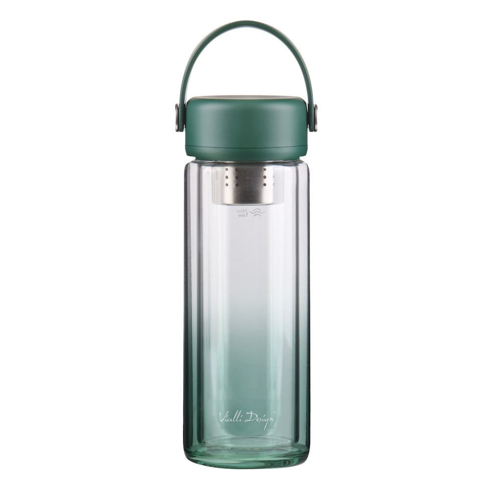 Bottiglia verde in vetro 350 ml Fuori – Vialli Design | Bottiglie