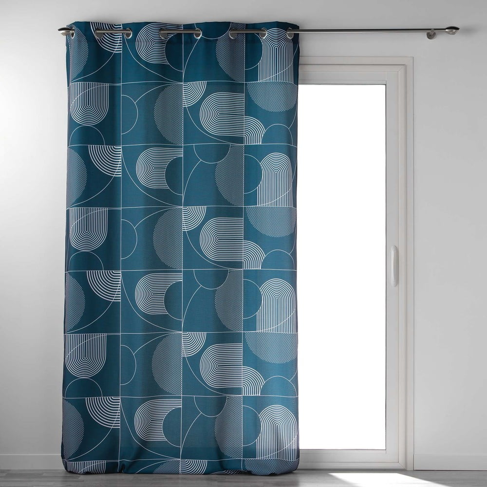 Tenda blu 140x280 cm Esquisse - douceur d'intérieur | Tende