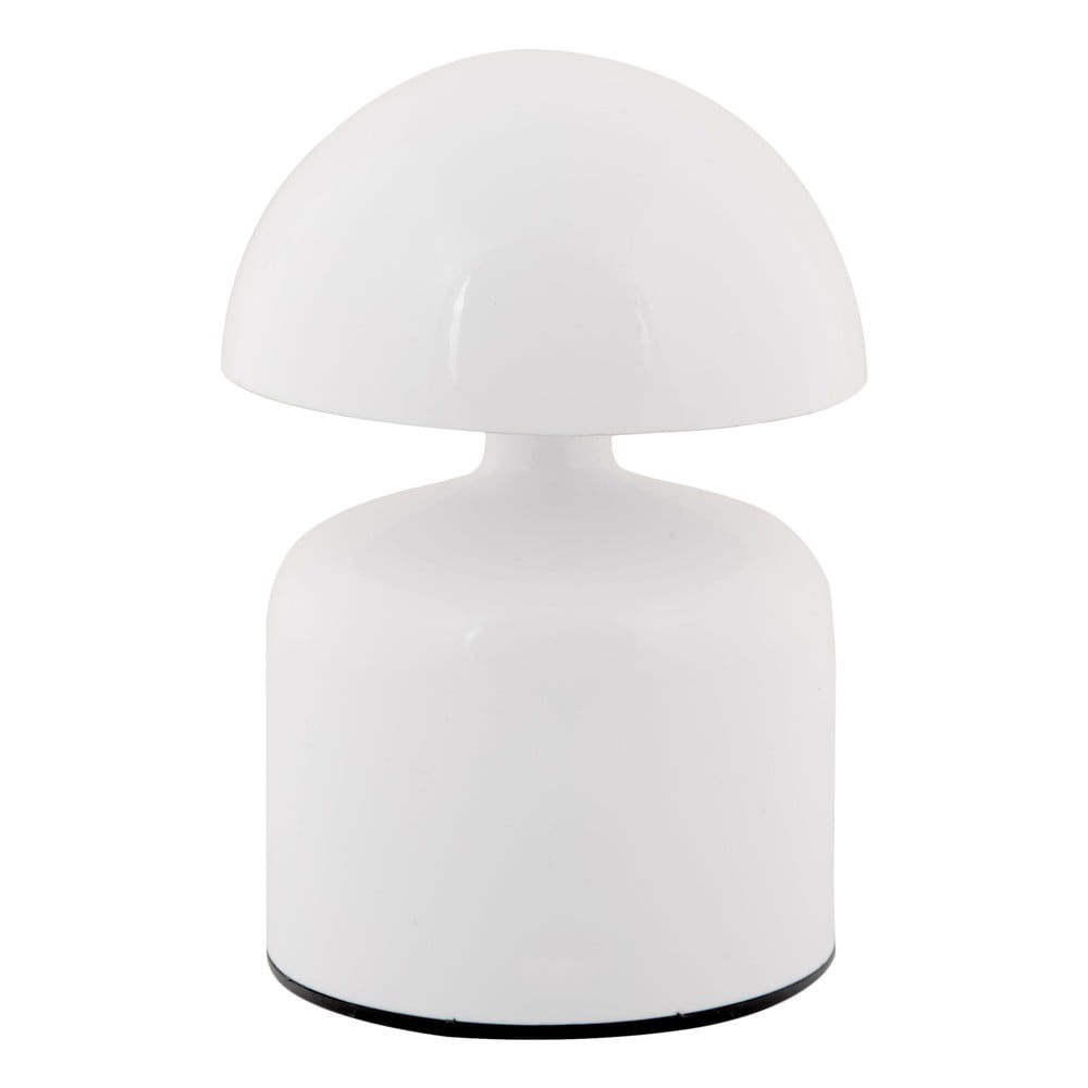 Lampada da tavolo a LED bianca con paralume in metallo (altezza 14 cm) Impetu - Leitmotiv | Abat-jour e lampade da tavolo