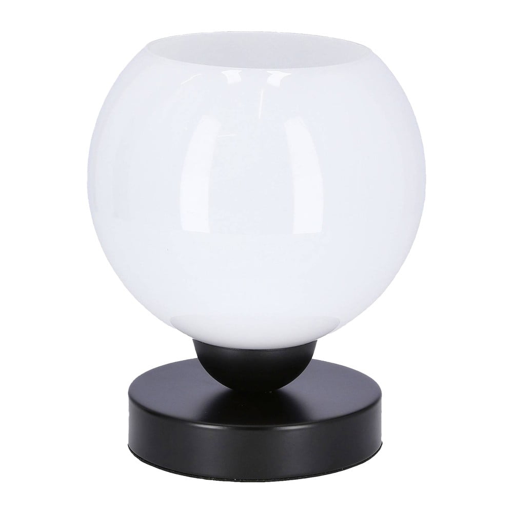 Lampada da tavolo bianca con paralume in vetro (altezza 19 cm) Caldera - Candellux Lighting | Abat-jour e lampade da tavolo