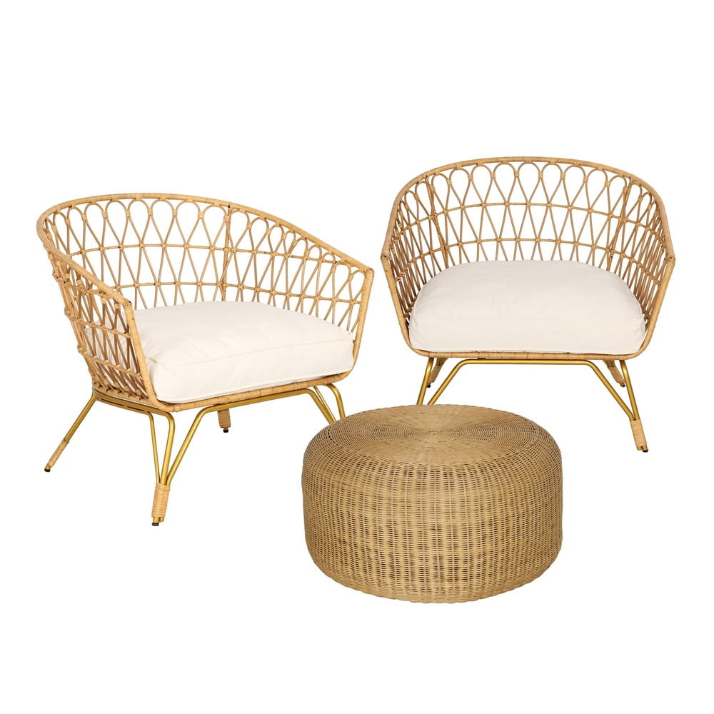 Set di sedie e tavolo da giardino in rattan Ratta - Bonami Selection | Set di mobili da giardino