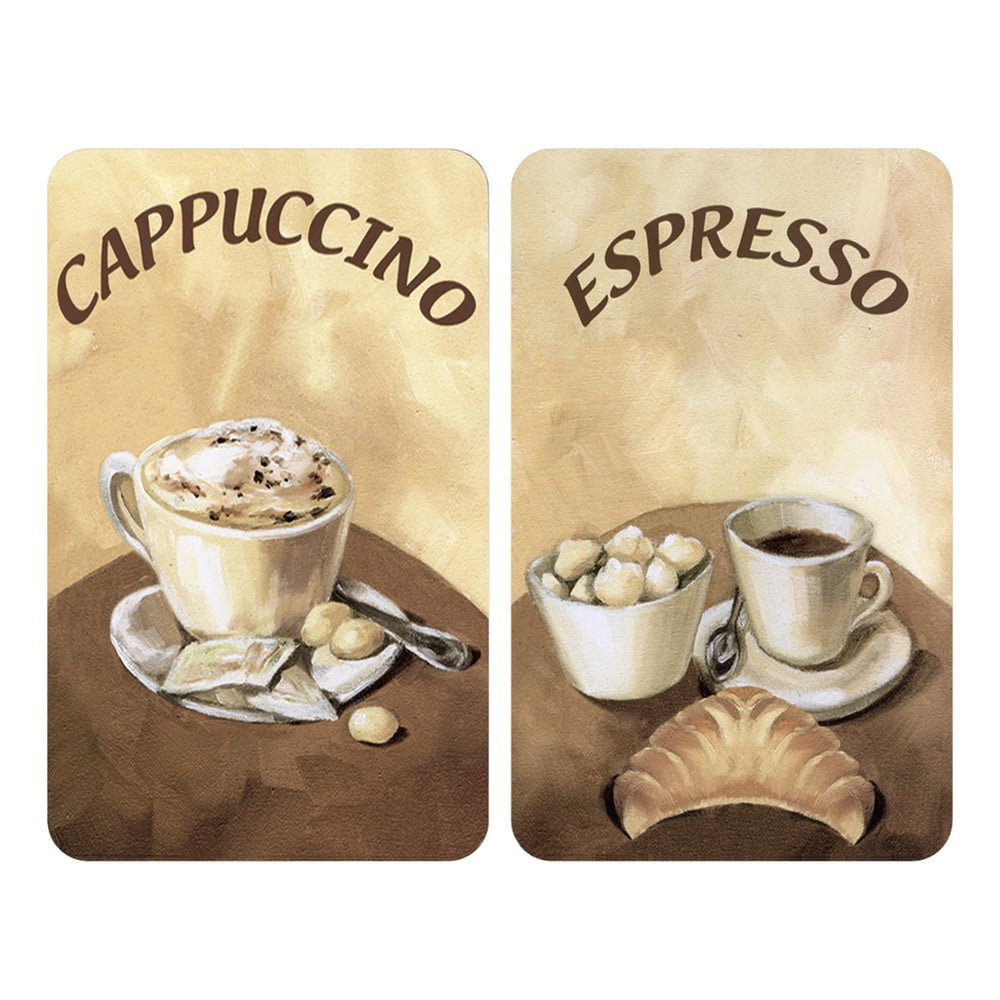 Set di 2 coperchi in vetro per fornelli Coffee - Wenko | Coperture per piani cottura