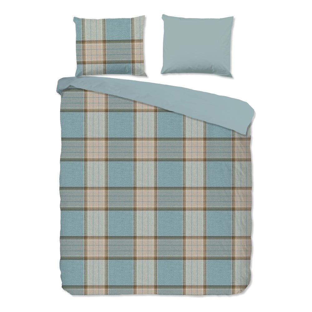 Set lenzuola letto matrimoniale in flanella blu 200x220 cm Jacco - Good Morning | Biancheria da letto