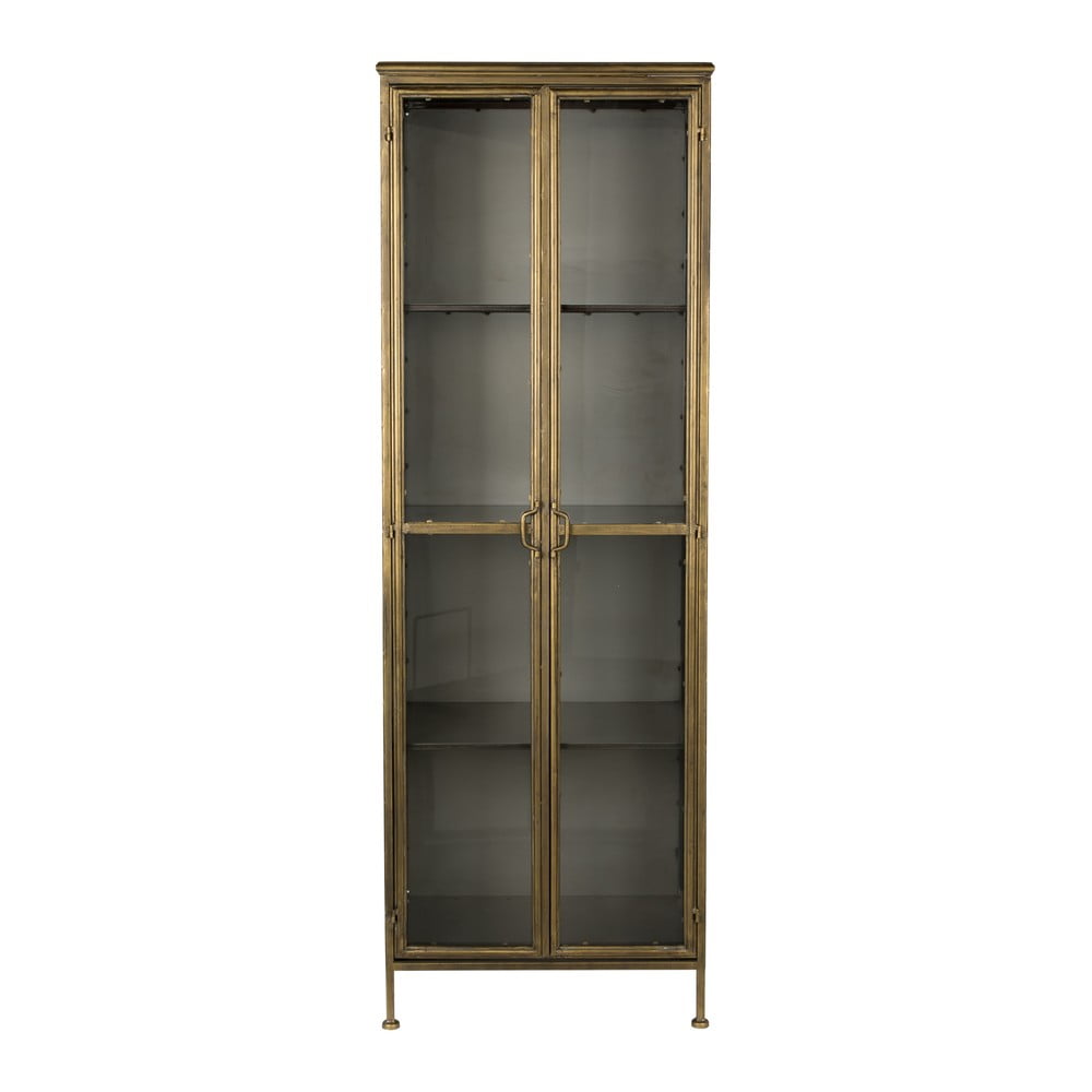 Vetrina in metallo color oro 64x184 cm Gertlush - Dutchbone | Vetrine