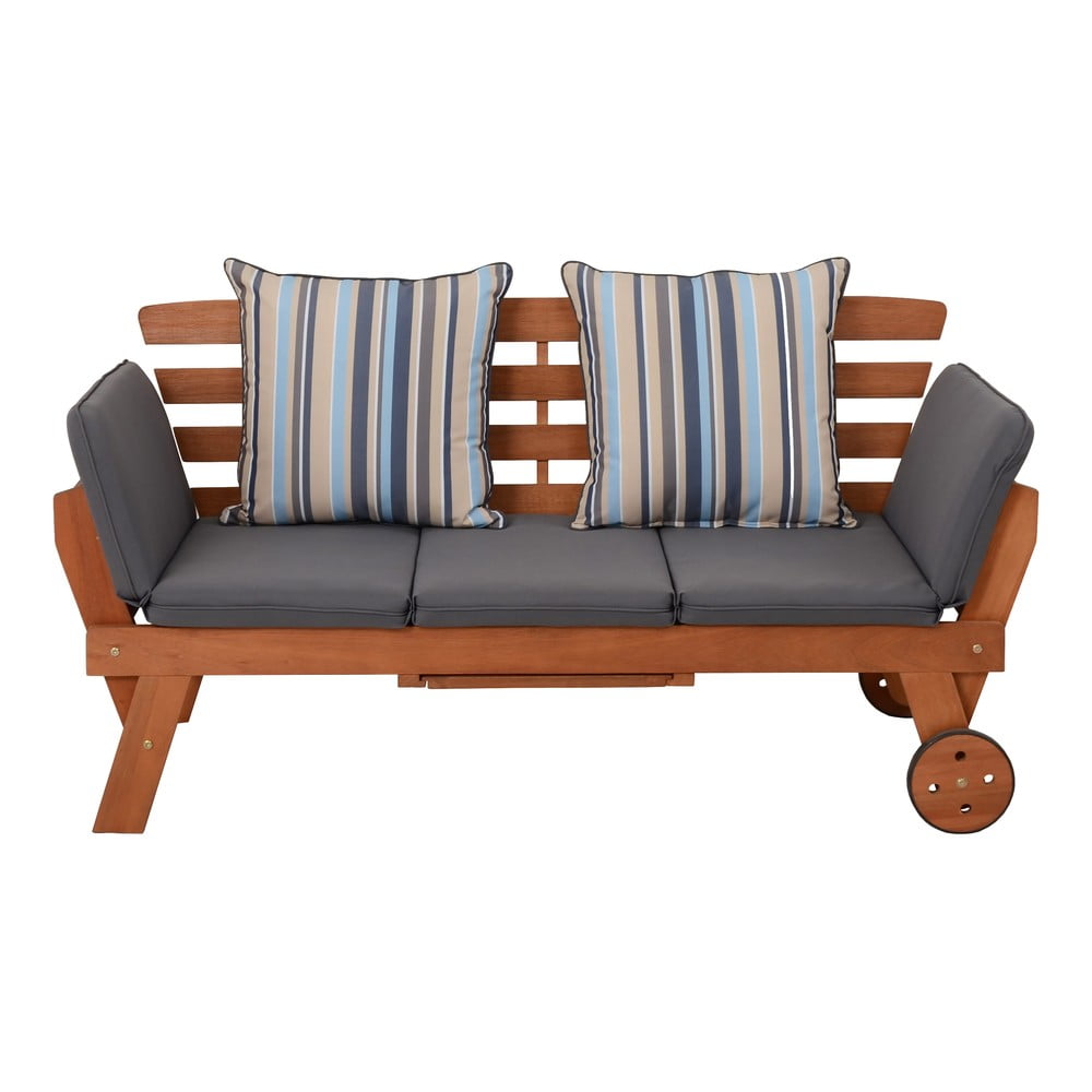 Panca da giardino marrone in legno massiccio Rincon – Garden Pleasure | Panche da giardino