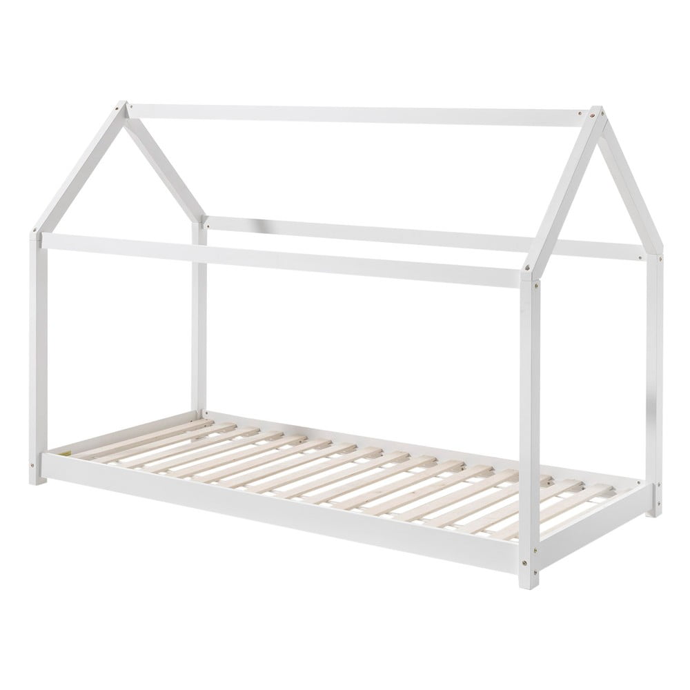 Letto bianco per bambini, 90 x 200 cm Cabane - Vipack | Letti per bambini