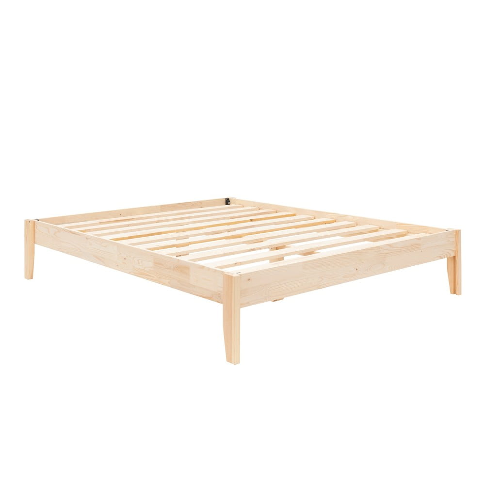 Letto matrimoniale color naturale in legno di abete rosso con doghe 140x200 cm Galaksi - Kalune Design | Letti matrimoniali